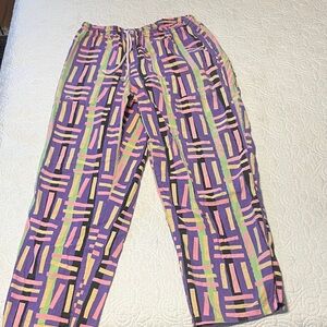 Next Objective Colorful Geometric Men's Pants. Size M.